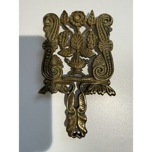 VTG Brass PWF Trivet Made In Korea Hot Plate Kitchen S